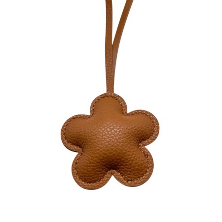 leather brown flower for bags